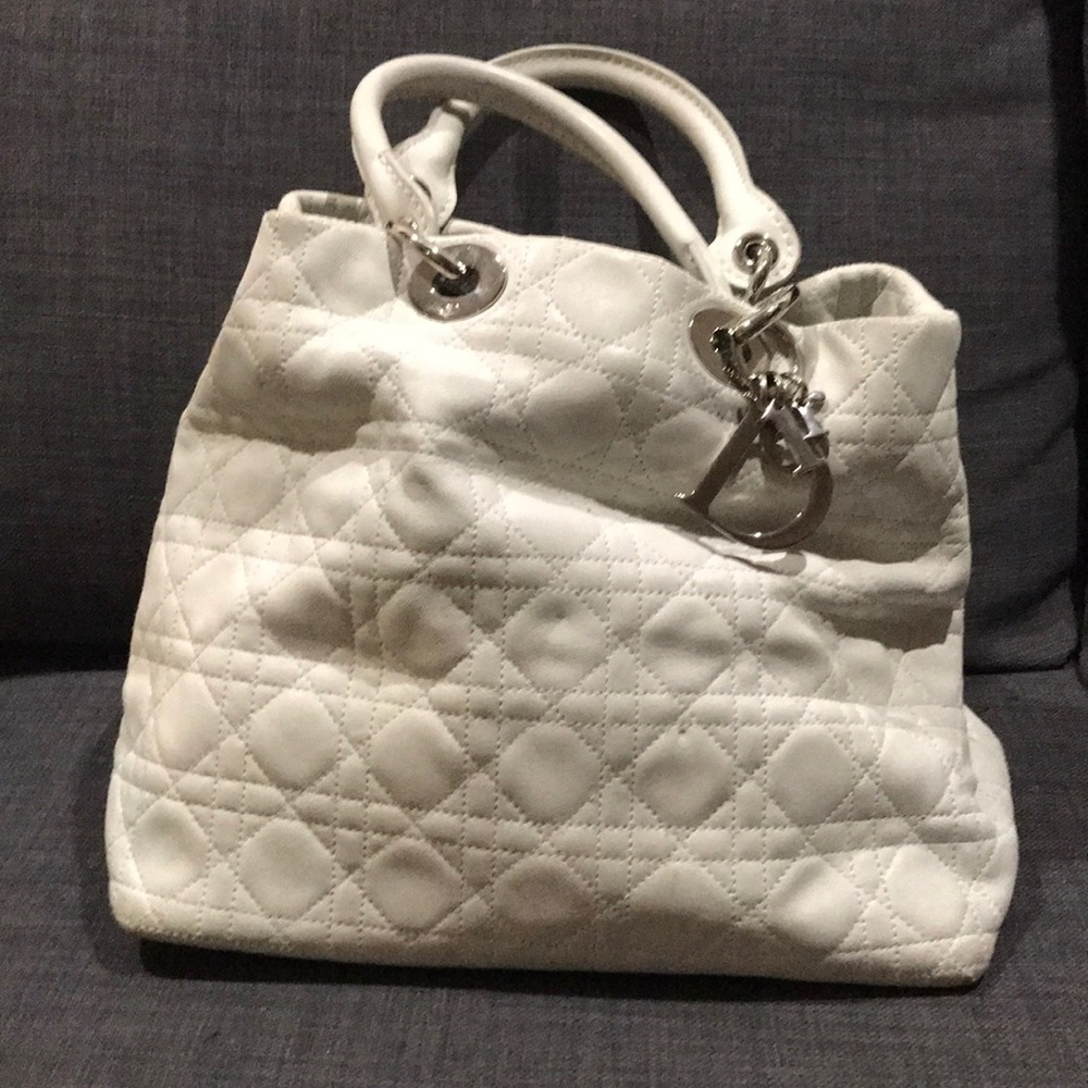 Authentic Christian Dior Lambskin tote bag